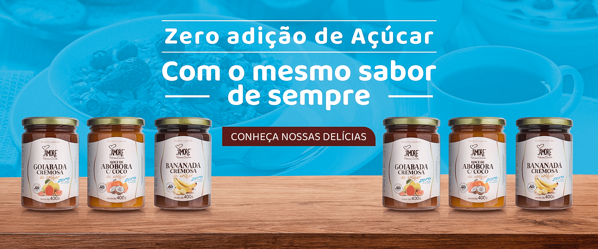 Linha RB Amore Zero Açucar