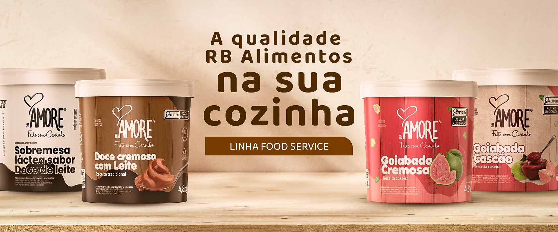 Linha RB Amore Zero Açucar