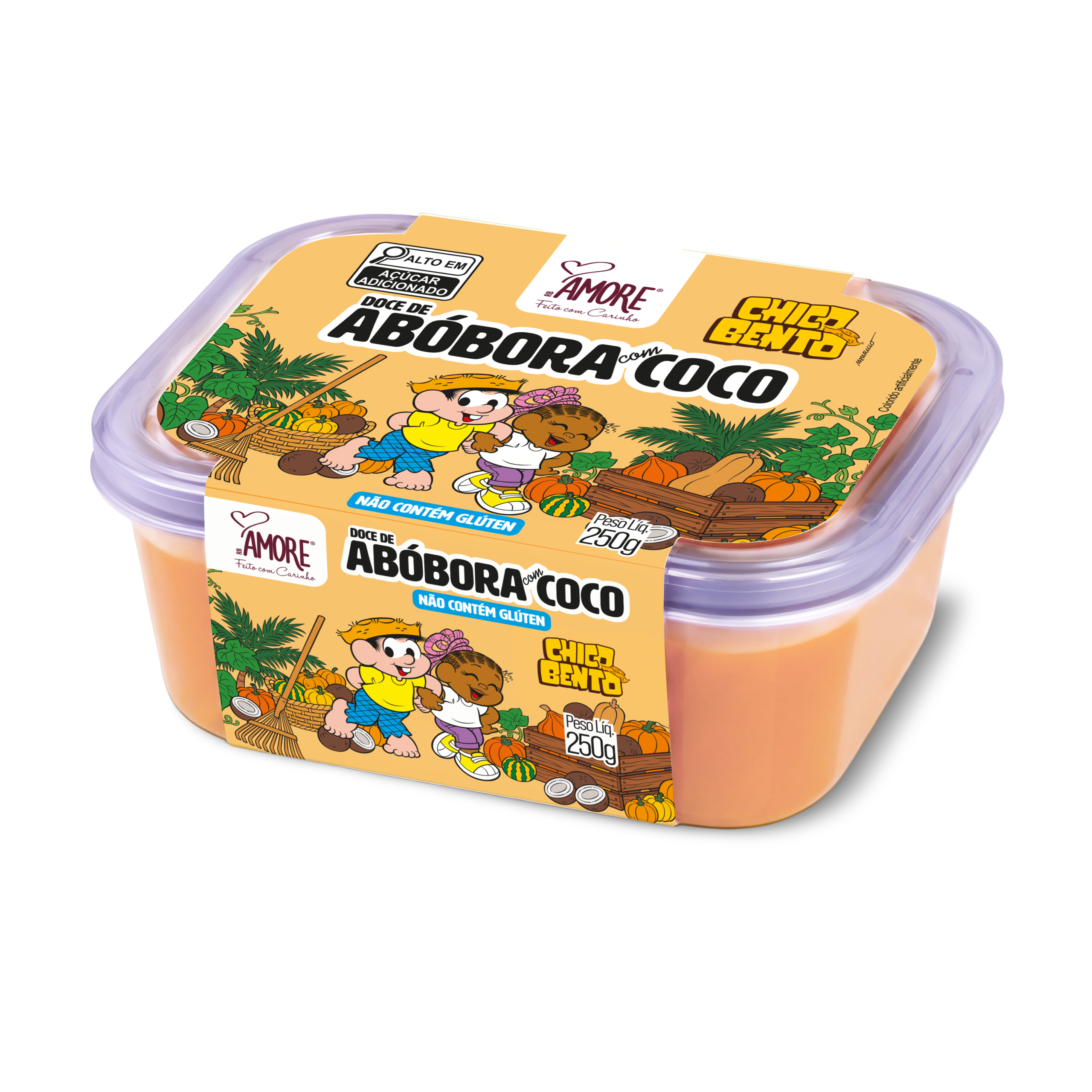 Doce de Abóbora com Coco de Corte Bandejado RB Amore 250g
