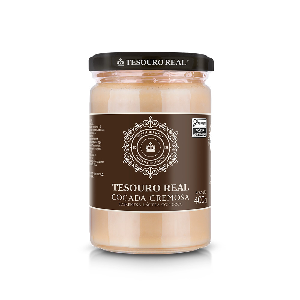 Sobremesa Láctea Sabor Cocada Cremosa Tesouro Real 400g