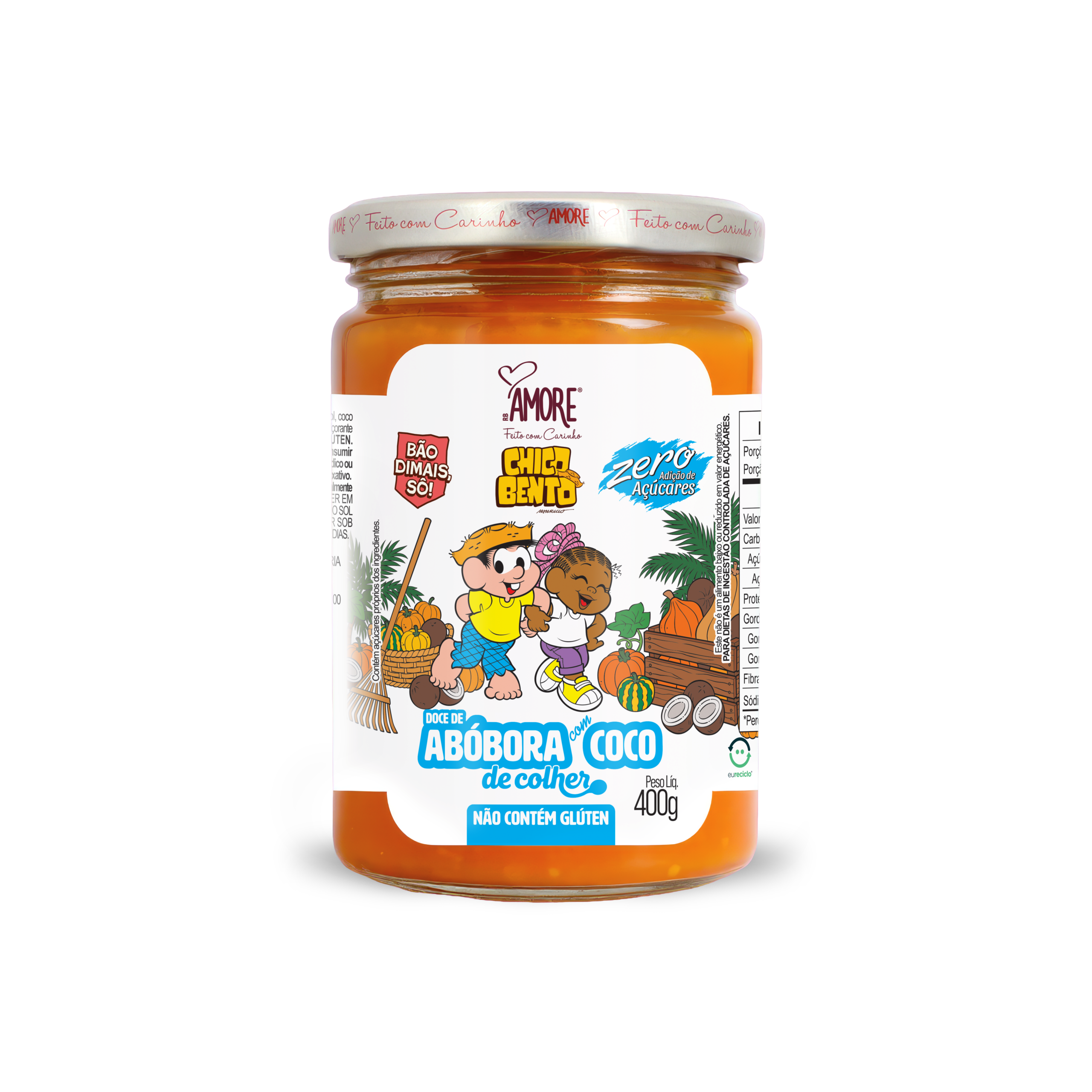 Doce de Abóbora com Coco Premium Zero RB Amore 400g