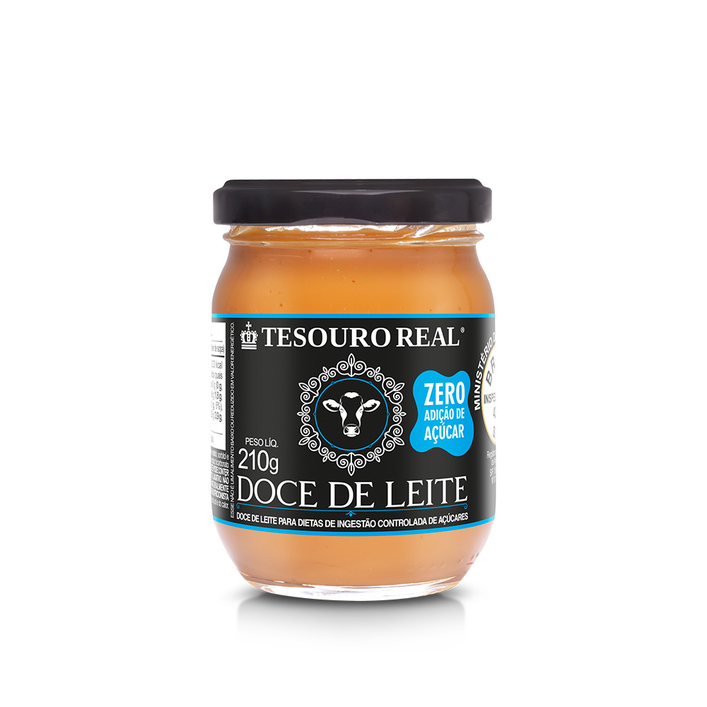 Doce de Leite Zero Tesouro Real 210g