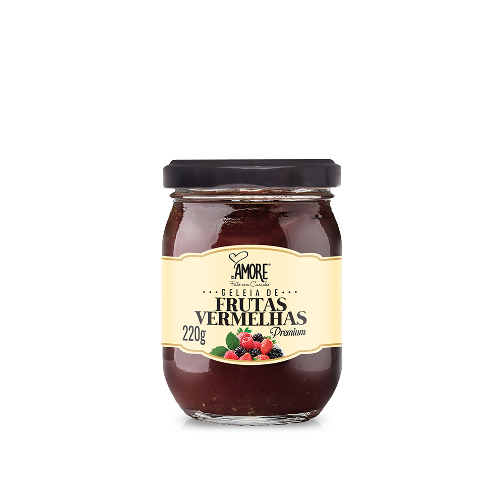 Geleia de Frutas Vermelhas Premium RB Amore 220g