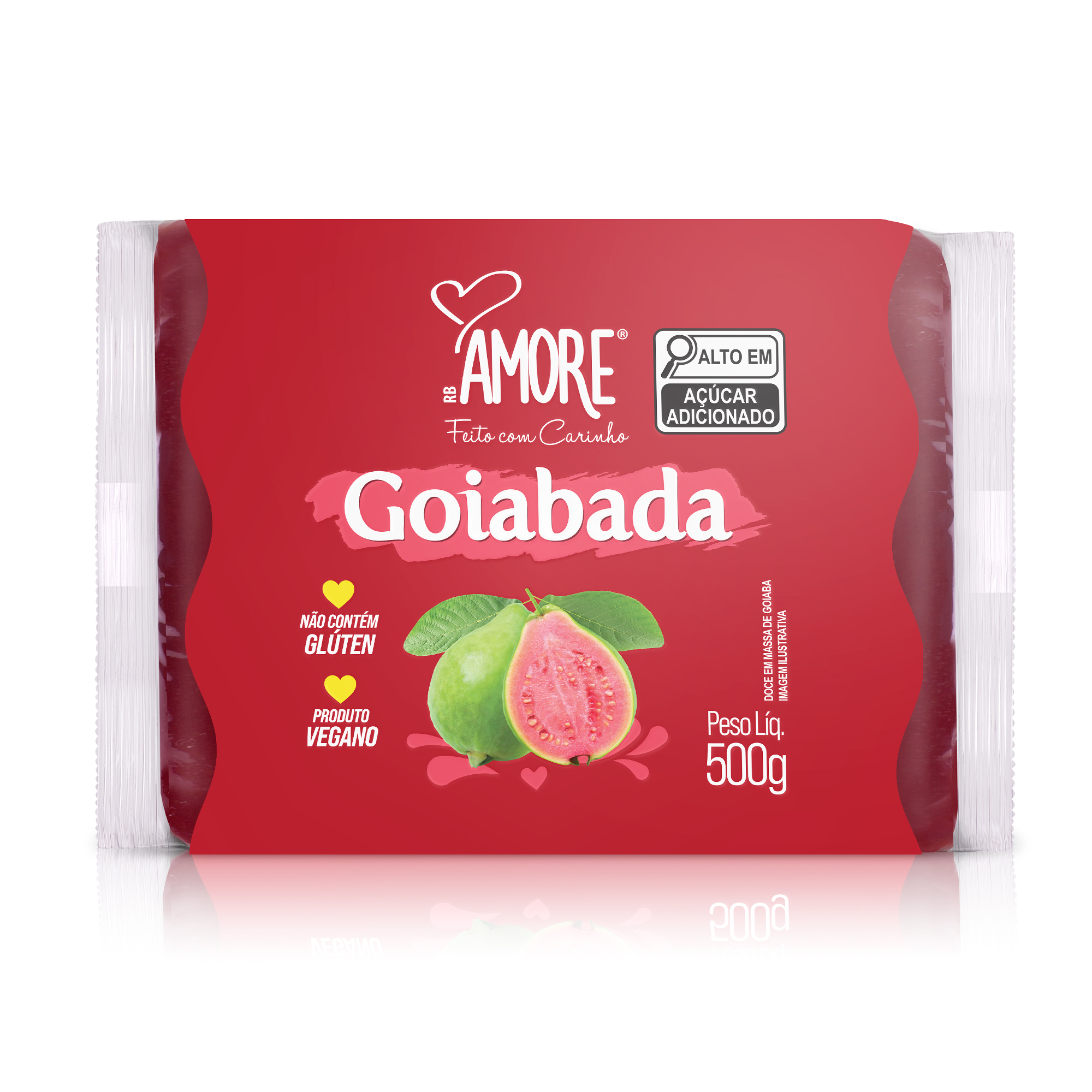 Goiabada Lisa de Corte Flowpack RB Amore 500g