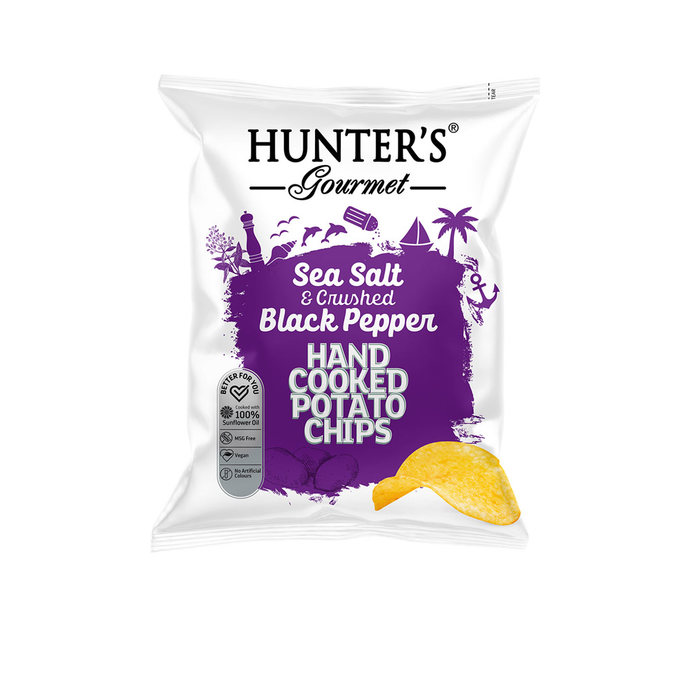 Hunters Gourmet Sal Marinho e Pimenta Preta Moída 125g