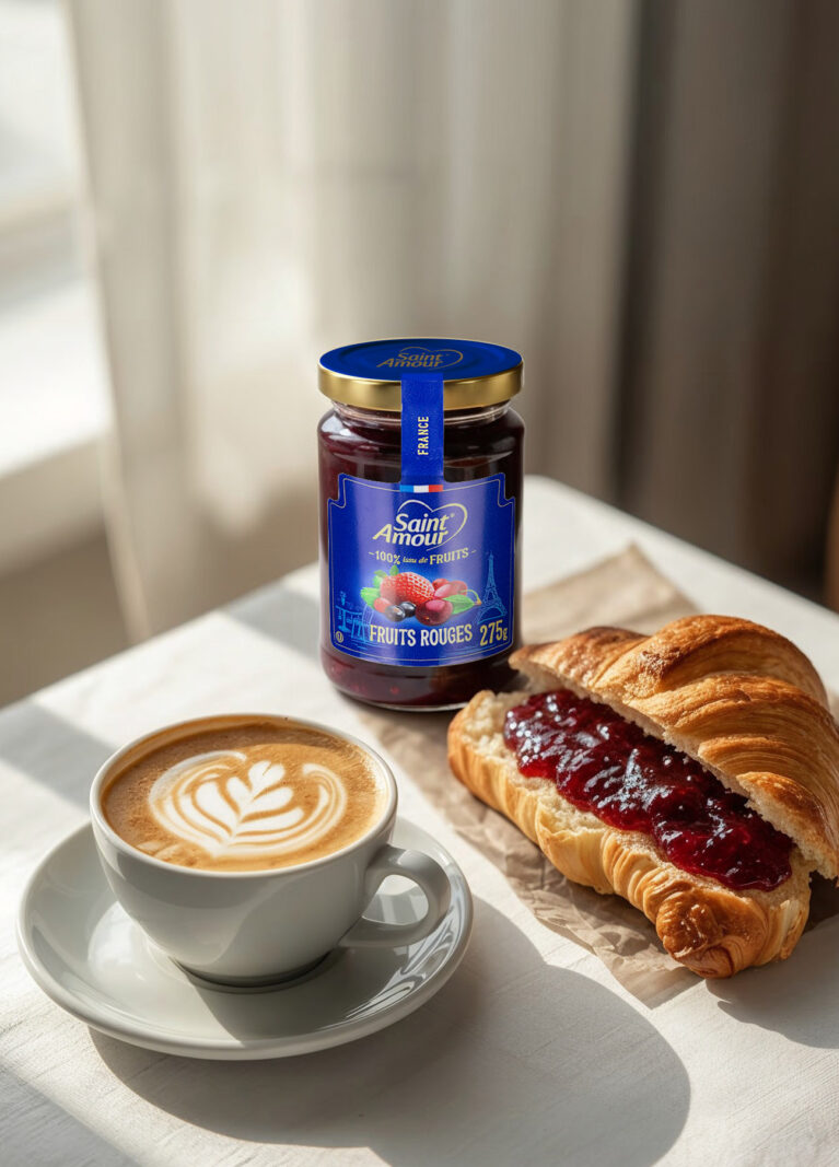 Você já conhece as geleias Saint Amour? Essa marca traz ao Brasil — e ao seu paladar — uma experiência delicada e refinada: geleias feitas 100% com frutas selecionadas, sem adição de açúcar refinado, conservantes ou adoçantes artificiais.