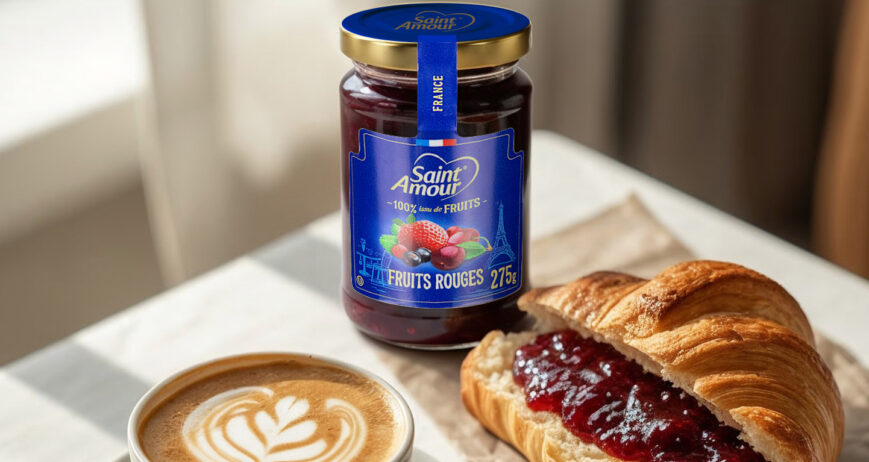 Você já conhece as geleias Saint Amour? Essa marca traz ao Brasil — e ao seu paladar — uma experiência delicada e refinada: geleias feitas 100% com frutas selecionadas, sem adição de açúcar refinado, conservantes ou adoçantes artificiais.