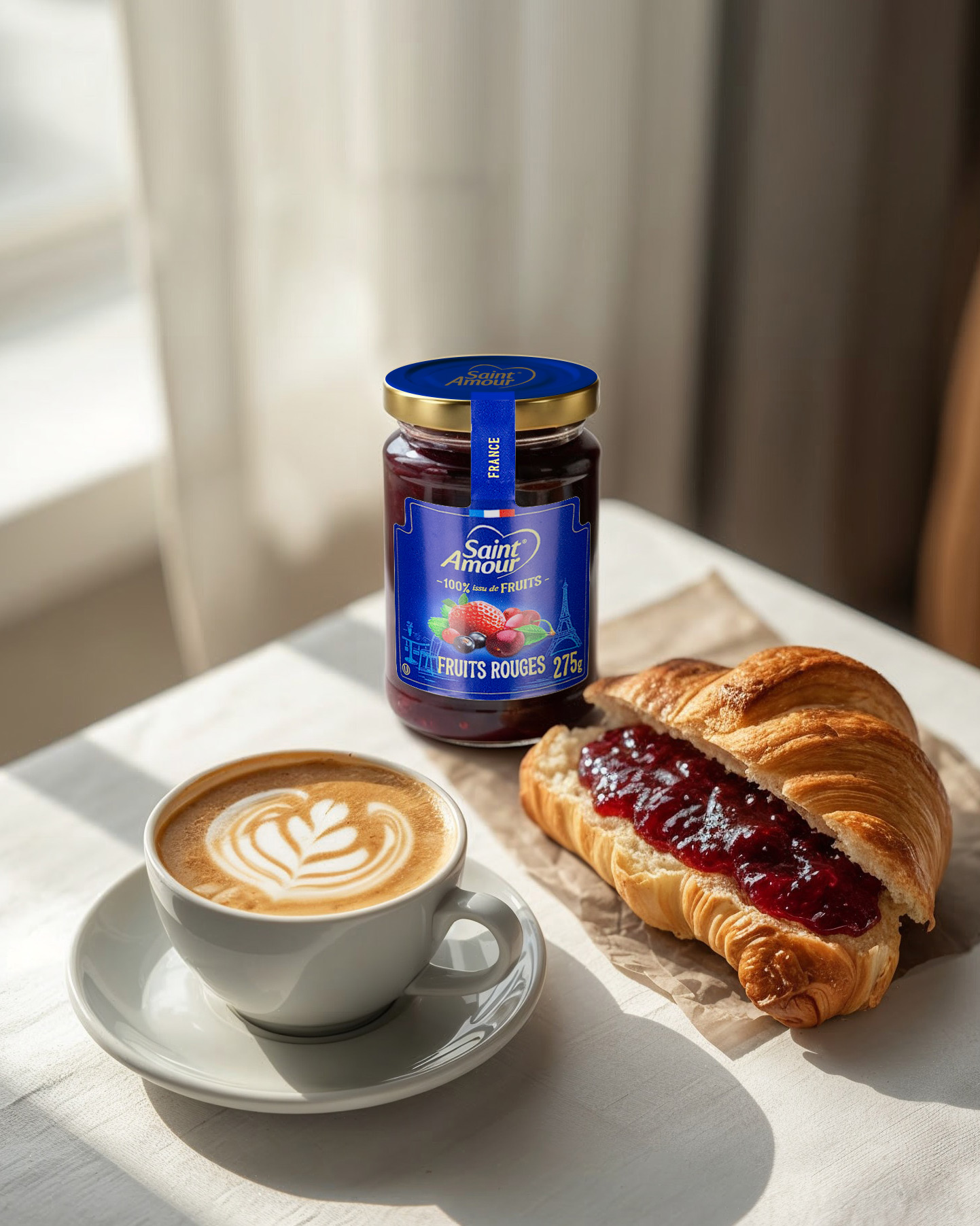 Você já conhece as geleias Saint Amour? Essa marca traz ao Brasil — e ao seu paladar — uma experiência delicada e refinada: geleias feitas 100% com frutas selecionadas, sem adição de açúcar refinado, conservantes ou adoçantes artificiais.