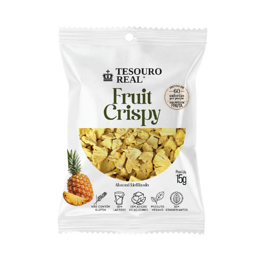 Fruit Crispy de Abacaxi Tesouro Real 15g