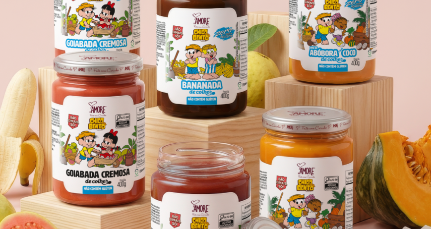 A RB Amore apresenta sua nova linha de produtos licenciados com Chico Bento e sua turma, em parceria com a Mauricio de Sousa Produções, unindo sabor, tradição e brasilidade.